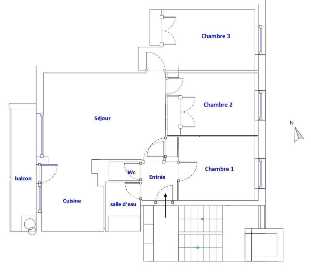 T4 avec balcon & parking – Sainte-Foy-les-Lyon