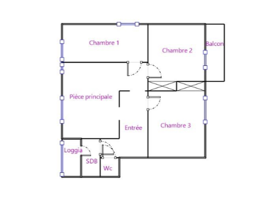 Exclusivité – T4 avec balcon – La Doua