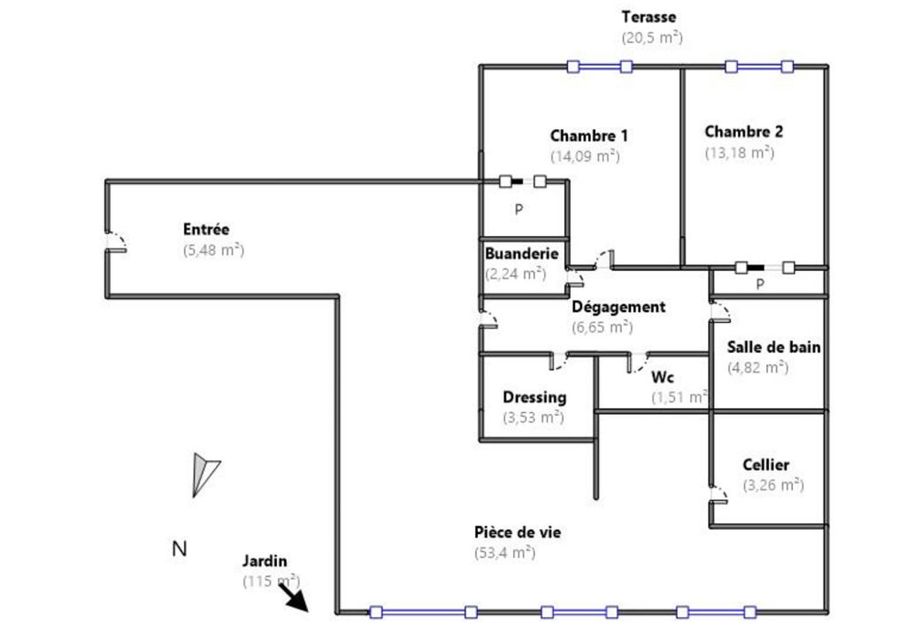 Exclusivité – T4 avec jardin – Hénon