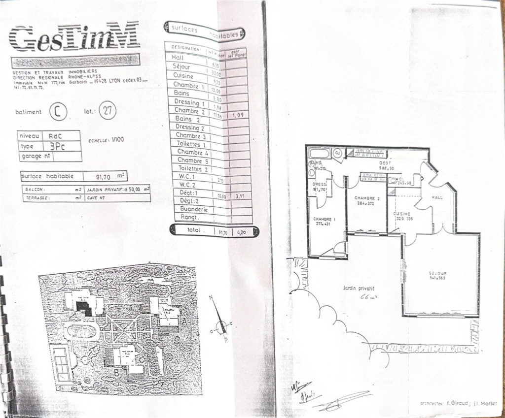 Exclusivité – T3 avec jardin – Sainte-Foy-les-Lyon