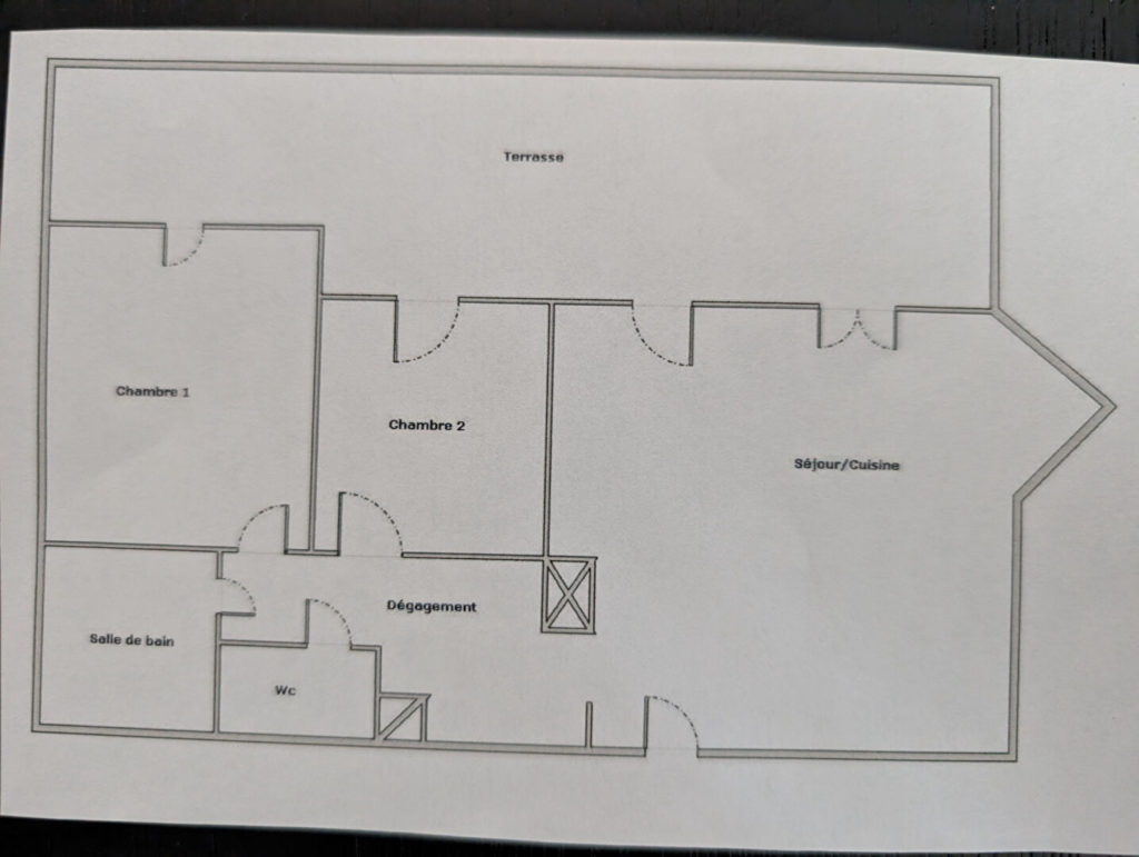 T3 avec terrasse de 66m2 – Villeurbanne GrandClément