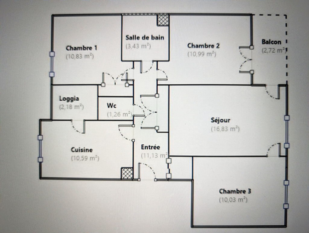VILLEURBANNE GRANDCLEMENT : T4 75 M² + CAVE + PARKING