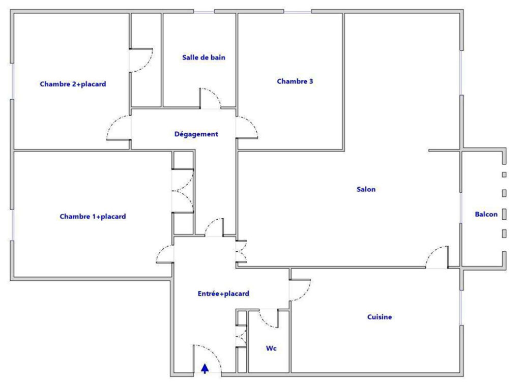 Exclusivité – T5 de 99m² avec cave et garage – Saint-Priest Centre