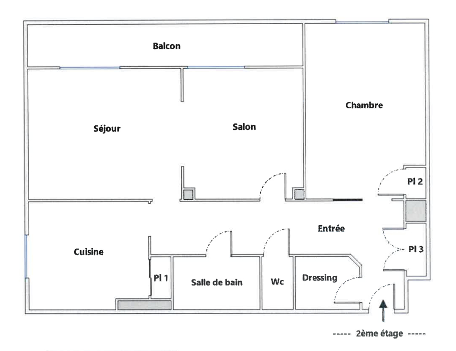T3 avec balcon – Oullins Centre