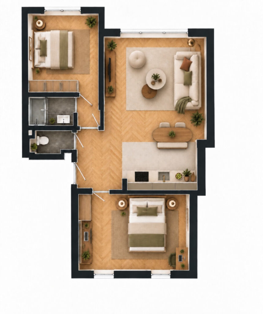 Lyon 7 – Jean Macé | T3 avec fort potentiel – 54 m²