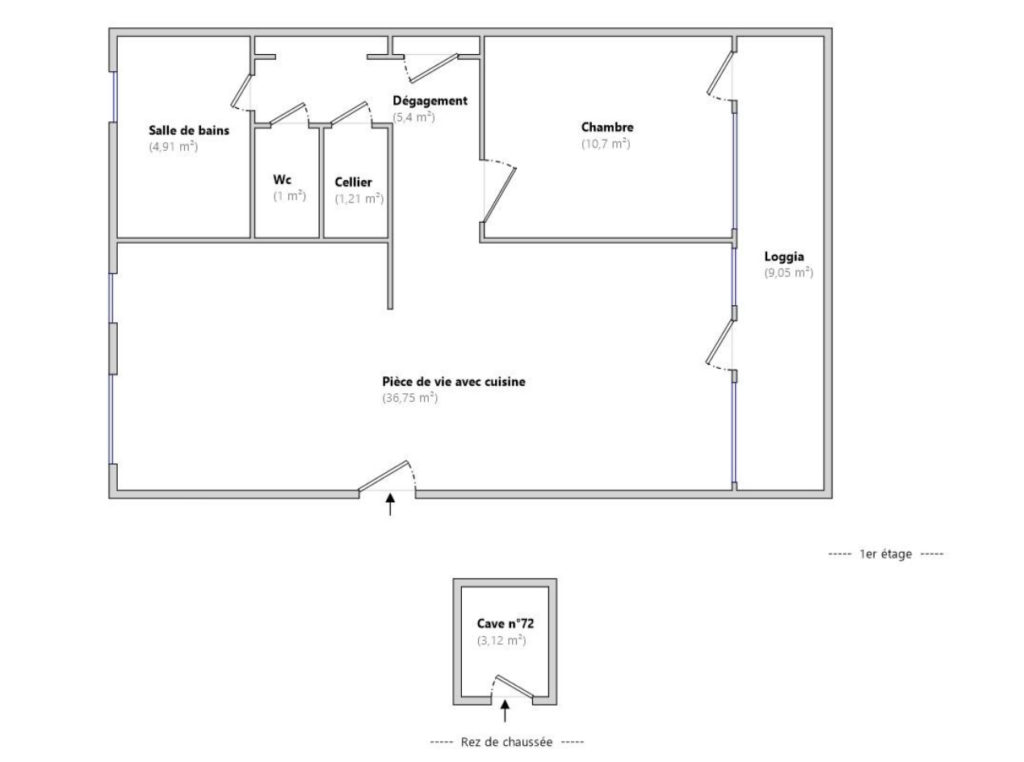 Exclusivité – T3 avec balcon & parking – Quai de Saône